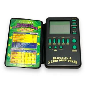 Micro Games of America Las Vegas Casino Corner Blackjack 5 Card Draw Poker